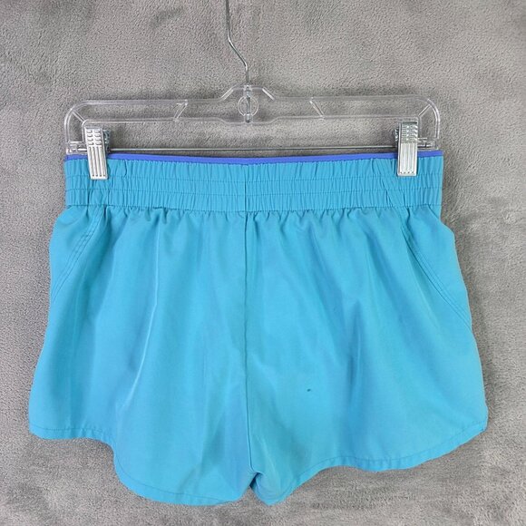 Womens Gap Fit Blue Athletic Running Shorts Lined 3" Inseam Elastic Waist Size S - Picture 6 of 11